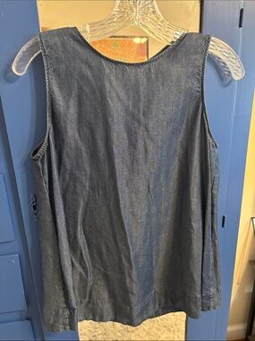 Anne Klein Chambray Sleeveless Top size XS